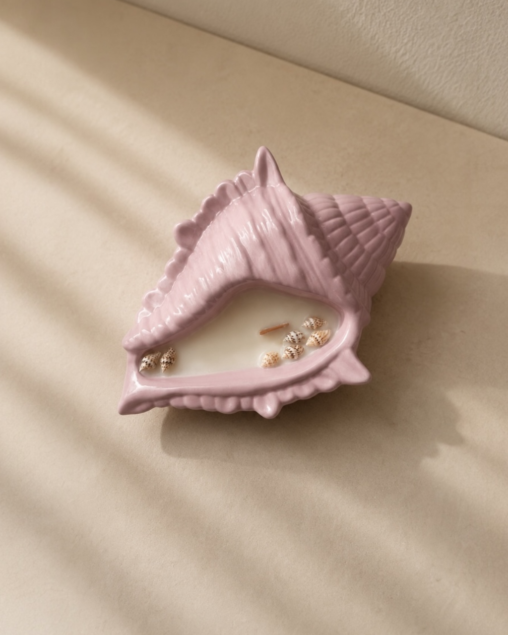 Pink Shell Candle